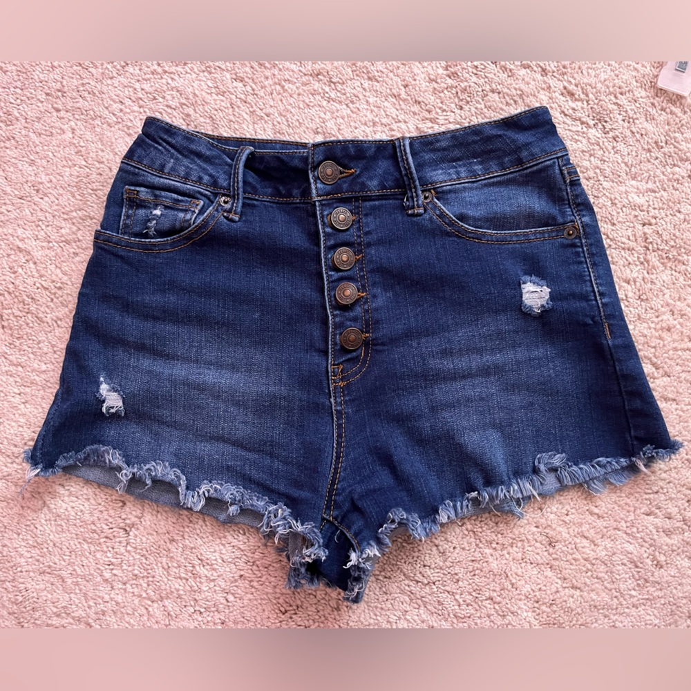 Distressed Denim Women Shorts